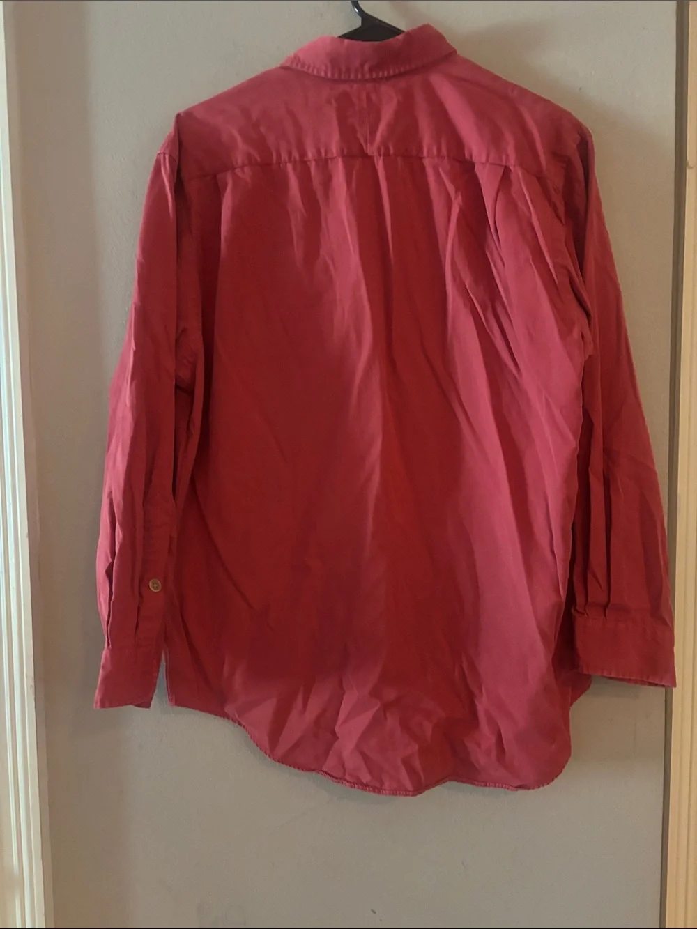 Polo by Ralph Lauren Men's Red Button-Up Shirt Jacket